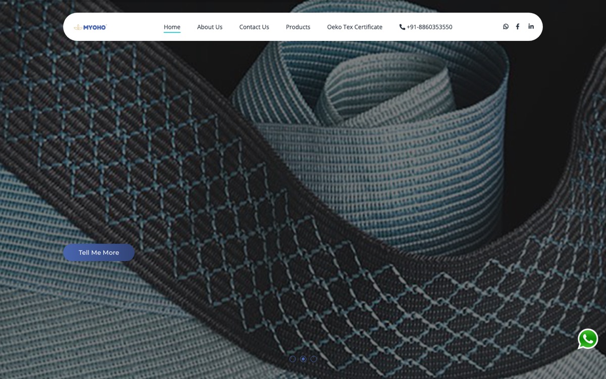 Manufacturer Credibility Site for an Elastic Tape Mill